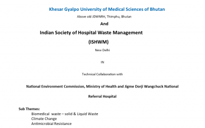 Regional Conference Resilient Healthcare System for better management of Bio-medical waste, Antimicrobial Resistance and Climate Change